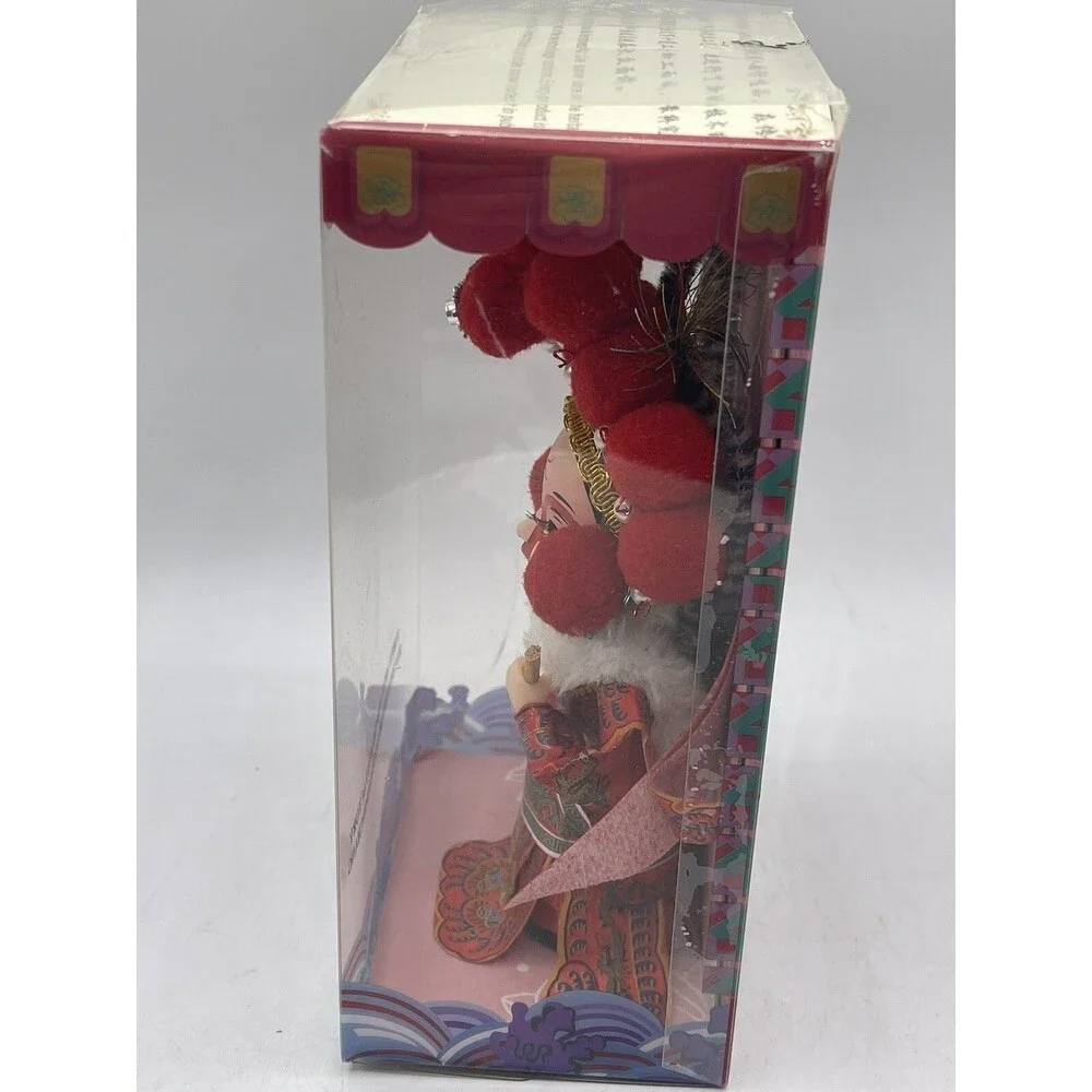 Jing Fang Doll Beijing Silk Dress Chinese Opera Drama 5.5 Inches In Box NIB Red